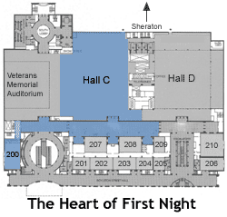 Diagram of Room 200 location